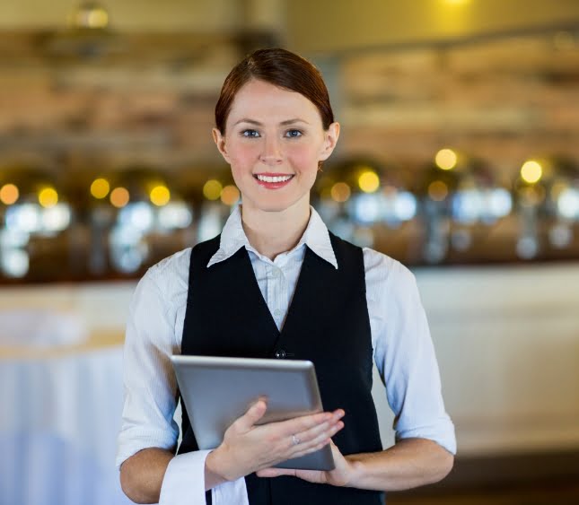 Portrait Smiling Waitress