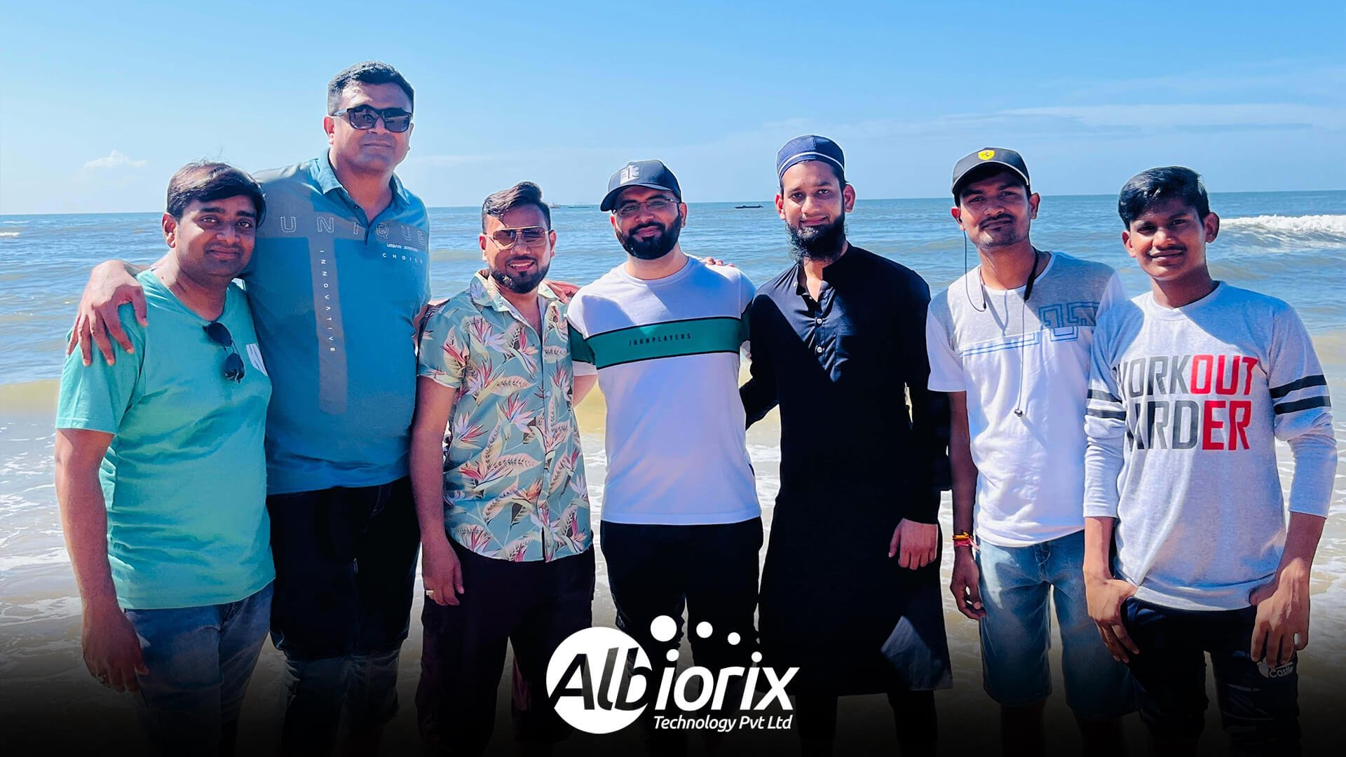albiorix team enjoy at goa beach