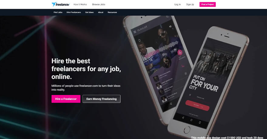 Freelancer Made With Angular