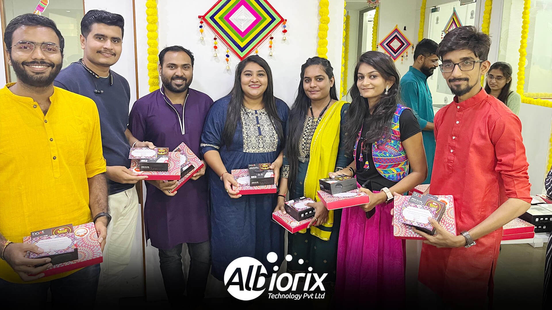 gift distribution by albiorix on diwali