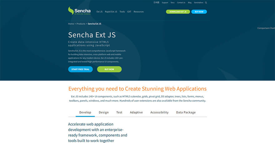 Ext-JS-JavaScript Data Grid