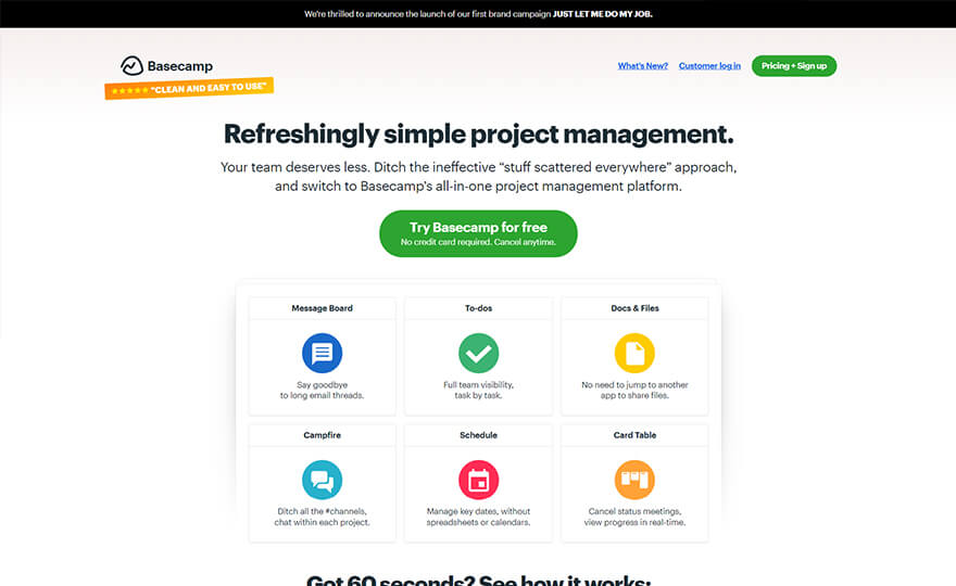 Basecamp The Web App Examples