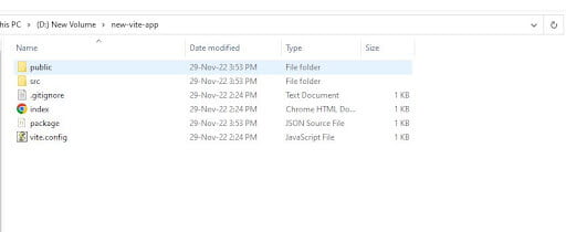 Vite JS Folder Structure