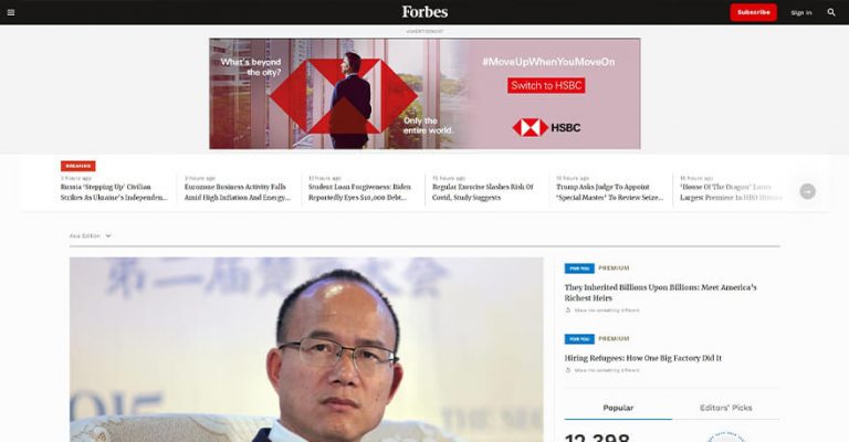 Forbes Made With Angular