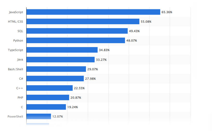 Most Used Programming Languages